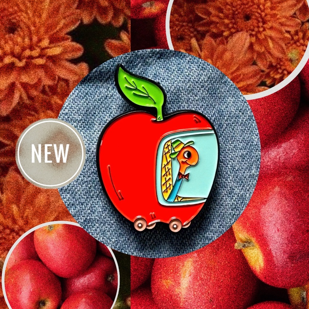 Lowly Worm Enamel Pin